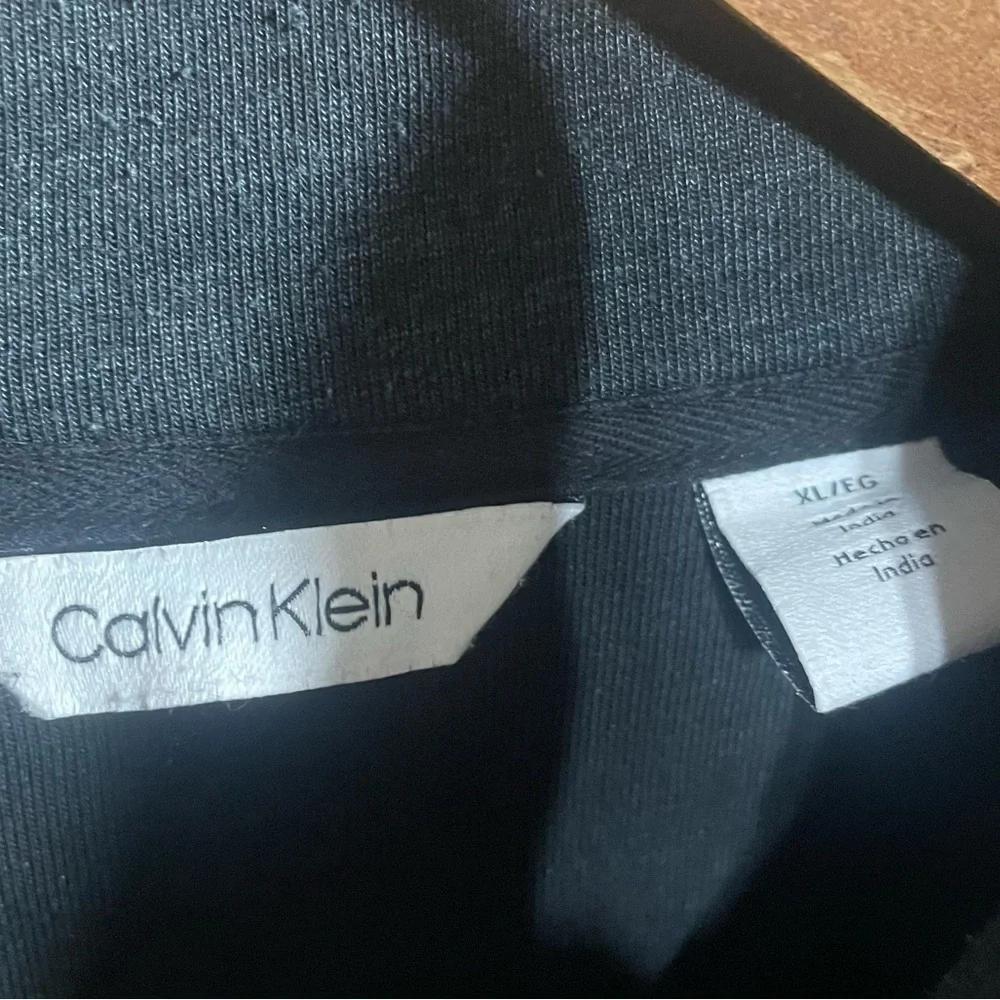 Calvin Klein Black Full Zip Up Lightweight Active Jacket Sz XL